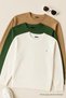 Men's Long Sleeve Basic Loose 3-Pack Sweatshirt