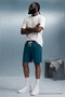 Men's Elastic Double Pocket Relax Blue Shorts - 2