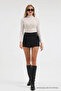 Women's Transparent Tight-Fitting White Lace Blouse - 4