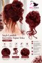 Elastic Tail Bun Buckle / Red