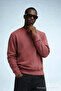 Men's Winter Dusty Rose Oversize Sweatshirt - 2