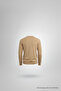Men's Loose V-Neck Caramel Knit Sweater - 3
