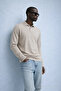 Men's Trend Casual Cream Knitwear Sweater - 4
