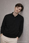 Herren Basic Casual 3-teiliger Strickpullover mit Polokragen - 7