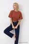 Women's Fashion Slim Fit Powder Crop T-Shirt - 4