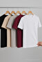 Men's Comfortable Summer Cotton Loose 5-Piece T-Shirt Set
