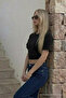 Women's Bodycon Black Crop T-Shirt - 4