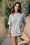 Women's Short Sleeve Crew Neck M.Gray T-Shirt - 3