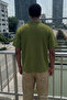 Men's Trend Casual Khaki Polo Collar T-Shirt - 5