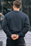 Chicago Bear Embroidered Retro City Men's Smoked Sweatshirt - 6