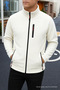 Men's Comfort Fit Casual Thick White Fleece - 4