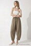 Kadın Basic Soft Vizon Şalvar Pantolon - 2