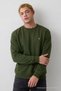 Khaki Oversize Cotton Men's Sweatshirt - 2