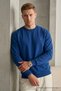 Men's Loose Textured Flare Indigo Sweatshirt - 2