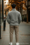 Men's Premium Gray Fleece with Pocket Detail - 5