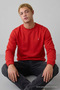 Red Oversize Cotton Men's Sweatshirt - 3