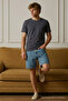 Men's Short Sleeve Comfortable Cotton Smoked T-Shirt - 2