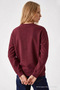 Women's Cmb Text Printed Burgundy Loose Sweatshirt - 6