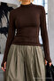 Women's Slim Cut Viscose Casual Brown Blouse - 5