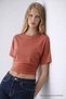 Women's Bat Sleeve Basic Slim Fit Powder Blouse - 4