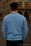 Men's Oversize Winter Baby Blue Long Sweater - 6