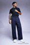 Men's Loose Wide Leg Casual Blue Baggy Pants