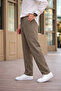 Men's 3-Piece Loose Linen Trousers with Elastic Waist - 7