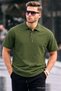 Men's Short Sleeve Basic 5 Pack Polo Neck T-Shirt - 4