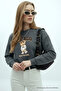 Women's Chicago Printed Smoked Loose Sweatshirt - 2