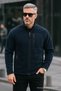 Navy Blue Color Full Zipper 3 Pocket Fleece - 7