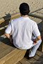 Men's Casual Comfortable White Polo Collar T-Shirt - 3