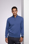 Men's Winter Loose Trendy Blue Knit Sweater - 3