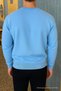 Herren Relax Fit Winter Babyblauer Basic-Pullover - 2