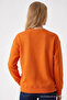 Women's Star Print Orange Casual Sweatshirt - 5
