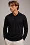 Men's Daily Comfort Acrylic Black Sweater