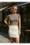 Women's Cotton Summer Casual Body T-Shirt Smoked - 6