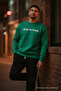 Men's Live İn Love Printed Green Sweatshirt - 3