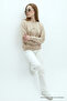 Women's Star Europe Printed Cream Sweatshirt - 4