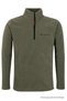 Men's Half Zipper Khaki Slim Fit Fleece Sweatshirt - 6