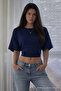 Women's Bat Sleeve Summer 5-Piece Crop Blouse - 6