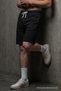 Men's Elastic Summer Comfort Black Shorts - 4