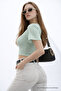 Women's Casual Bat Sleeve 3-Piece Tight Crop Blouse - 6