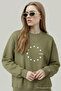 Women's Star Europe Printed Khaki Sweatshirt - 2