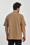 Men's Oversized Fit Thick Fabric Textured Crew Neck T-shirt - 8