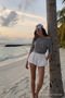 Women's Cotton Summer Basic Smoked Blouse - 4