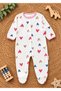 Baby Girl Outfit 3-Piece Seasonal Jumpsuit with Booties Newborn 0-3-6-9 Months Colorful - 3