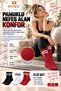 Original 3 Pairs of Non-Slip Soled Pilates Yoga Reformer Dance Fitness Activity Sports Socks Ultra Safe Non-Slip Sole Cotton Flexible Comfortable Set of 3 - Unisex Standard Size 36-42 |   Black White Red - 7