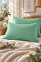 Solid Color 2-Piece Pillowcase - Green