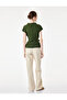 Slim Fit Belted High Neck Sleeveless Blouse with Accessories - 4