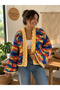 Handmade Colorful Puffy Chunky Cardigan